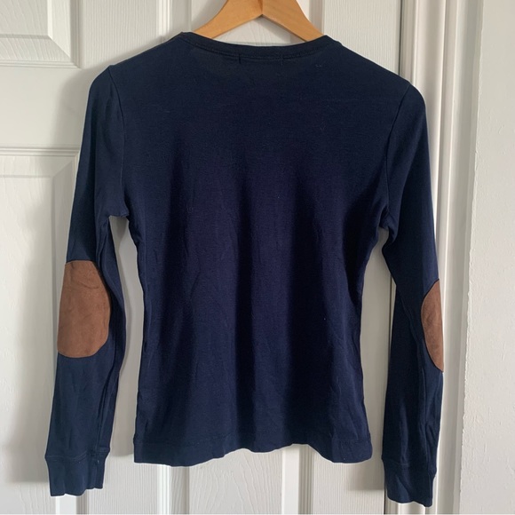 Ralph Lauren Navy Blue Shirt with Elbow Pads - Picture 7 of 9